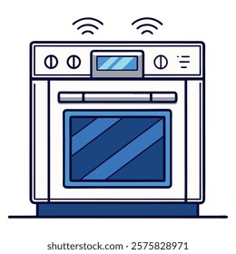 Smart oven with touchscreen control