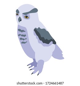 Smart owl icon. Isometric of smart owl vector icon for web design isolated on white background