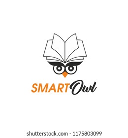 Smart Owl Template Logo Stock Vector (Royalty Free) 1175803099 ...
