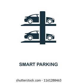 Smart Parking creative icon. Simple element illustration. Smart Parking concept symbol design from smart devices collection. Can be used for mobile and web design, apps, software, print.