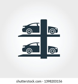 Smart Parking icon. Monochrome creative design from smart devices icon collection. Premium smart parking icon for web design, apps, software and more.
