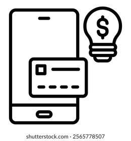 Smart Payment Solutions Icon Element For Design