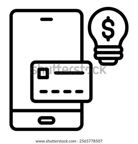 Smart Payment Solutions Icon Element For Design
