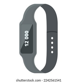 Smart pedometer icon cartoon vector. Sport fitness. Lifestyle digital
