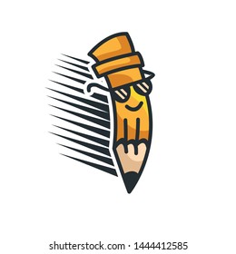 smart pencil logo template vector