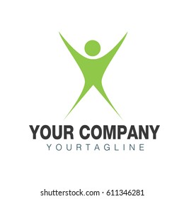 smart people icon element logo design