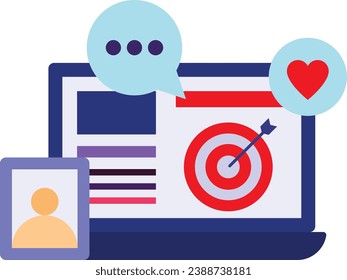 Smart Performance Target Setting for Success Concept Vector Icon Design, eBusiness Strategy Symbol, Digital Marketing plan Sign, administration and operational management Stock illustration