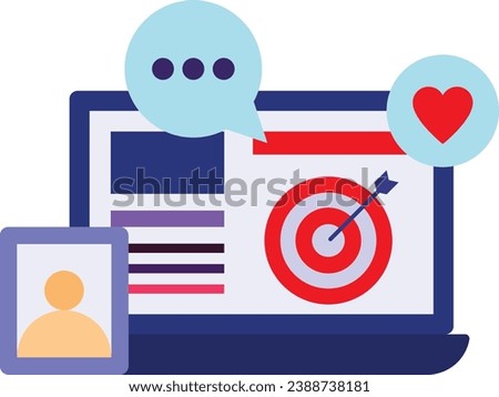 Smart Performance Target Setting for Success Concept Vector Icon Design, eBusiness Strategy Symbol, Digital Marketing plan Sign, administration and operational management Stock illustration