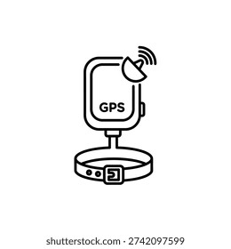 Smart pet collar, gps tracking device, satellite signal