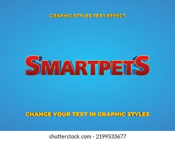 SMART PETS LOGO GRAPHIC STYLES TEXT EFFECT