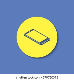 smart phone 3d isometric icon
