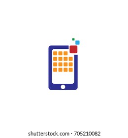 Smart phone app icon logo 