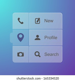 Smart phone application icon set