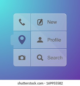 Smart phone application icon set