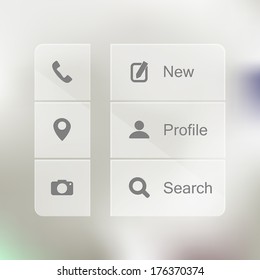 Smart phone application icon set