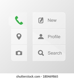 Smart phone application icon set