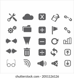 smart phone application icon set, vector eps10.
