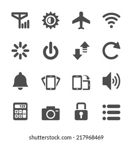 smart phone application icon set, vector eps10.