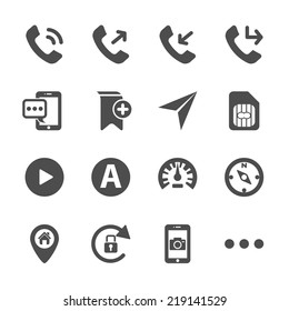 smart phone application icon set, vector eps10