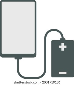 Smart Phone Battery Charging Icon
