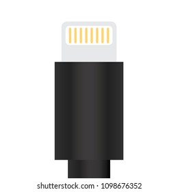 Smart Phone Battery Icon Charger Cable Wire Illustration Background