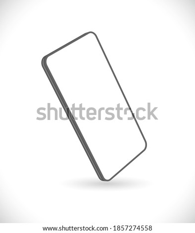 smart phone with blanc screen icon