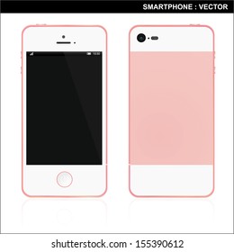 Smart Phone With Blank Screen Isolated 