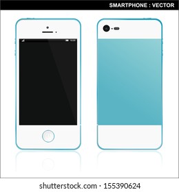 Smart Phone With Blank Screen Isolated 