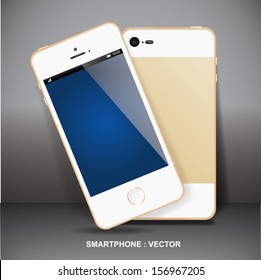 Smart Phone With Blank Screen Isolated 