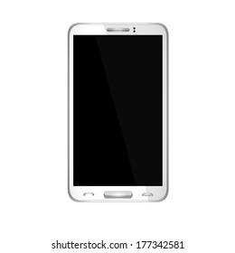 Smart Phone With Blank Screen Isolated