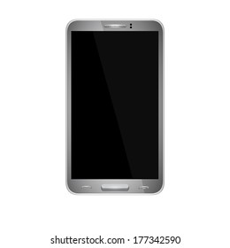 Smart Phone With Blank Screen Isolated