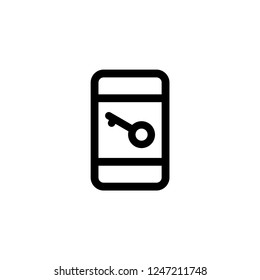 Smart phone block vector icon