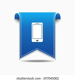 Smart Phone Blue Vector Icon Design