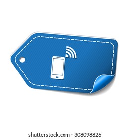Smart Phone blue Vector Icon Design