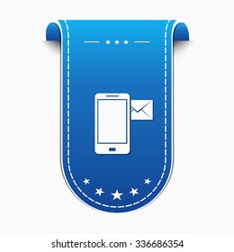 Smart Phone blue Vector Icon Design