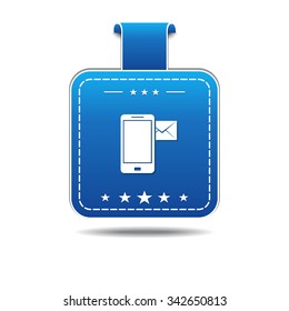 Smart Phone blue Vector Icon Design