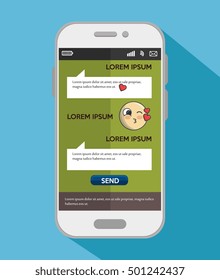 smart phone bubble chat messenger