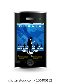Smart phone with business application