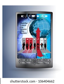 Smart phone with business application