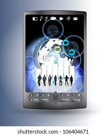 Smart phone with business application