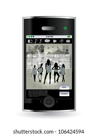 Smart phone with business application