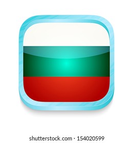 Smart phone button with Bulgaria flag