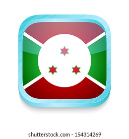 Smart phone button with Bururundi flag