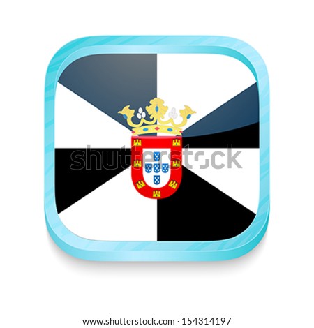 Smart phone button with Ceuta flag