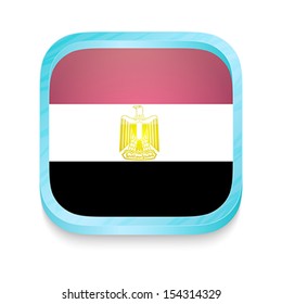 Smart phone button with Egypt flag