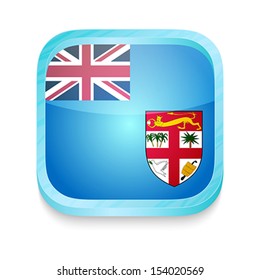 Smart phone button with Fiji flag