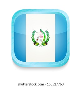 Smart phone button with Guatemala flag