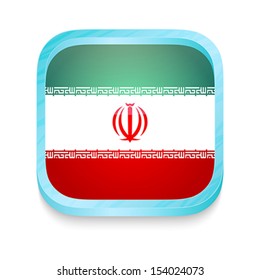 Smart phone button with Iran flag