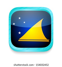 Smart phone button with Tokelau flag