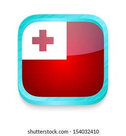 Smart phone button with Tonga flag